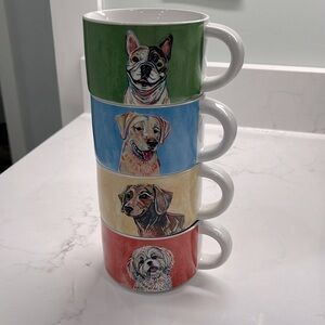 Pier 1 Stoneware Coffee Cups
